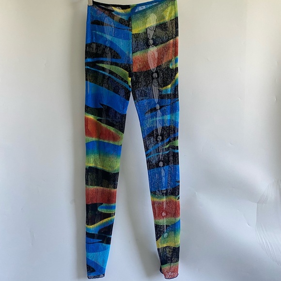 Kim Shui Blue Swirl Print Pants - Picture 5 of 6